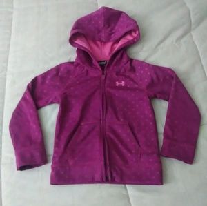 Under Armour xs (4) zip-up hooded sweatshirt
